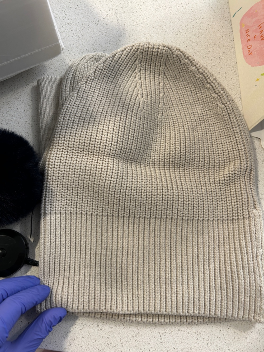 lululemon athletica Cream Knit Beanie